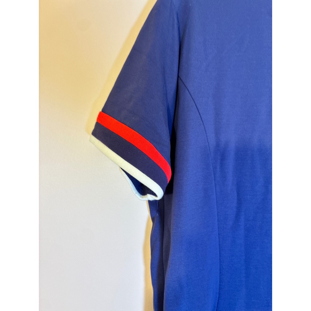 Tommy Hilfiger Zooey Deschanel T-Shirt Dress Preppy Mod Sporty 14 Navy Blue - Picture 8 of 8